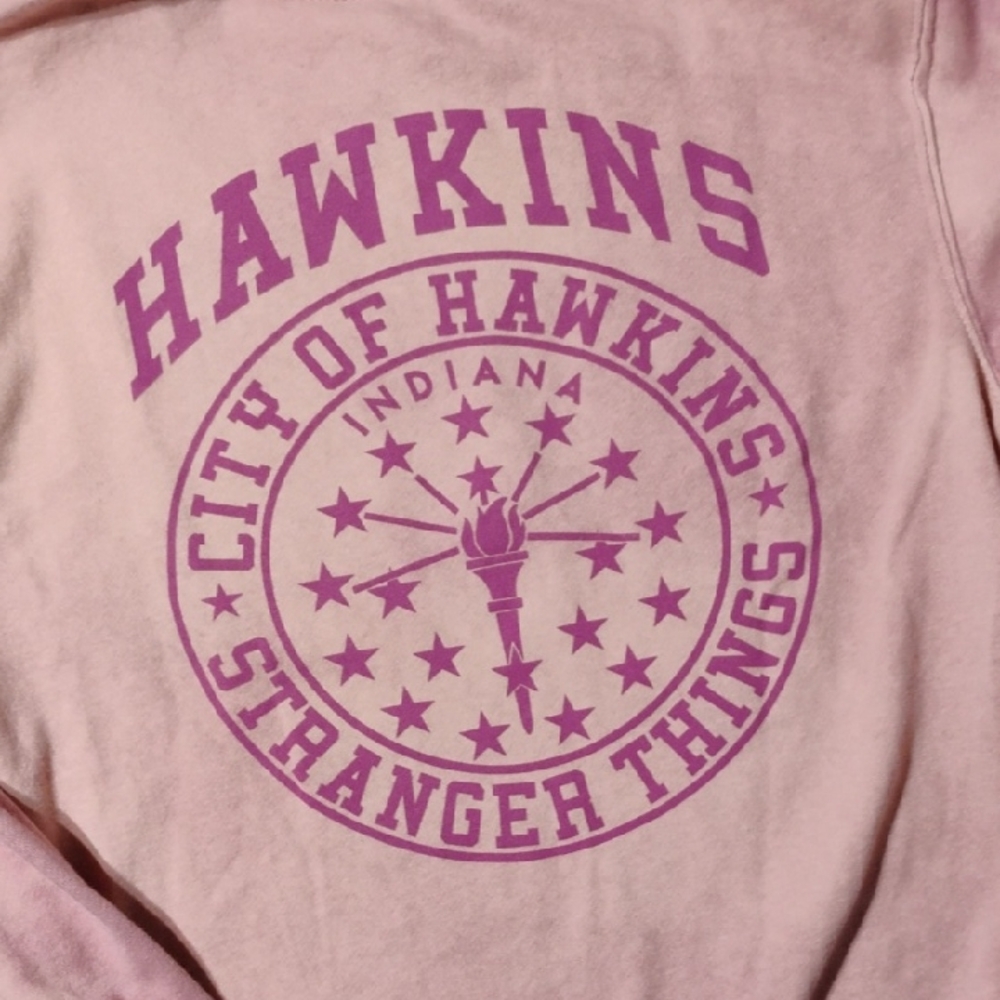 Pink Stranger Things Hawkins Sweatshirt